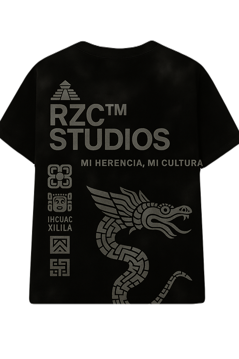 Playera Quetzalcóatl Obsidiana