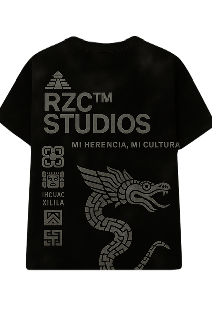 Playera Quetzalcóatl Obsidiana